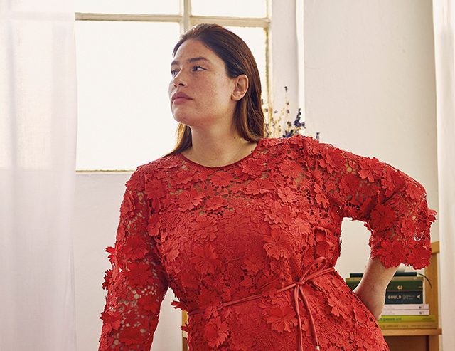 Marina rinaldi store lace dresses